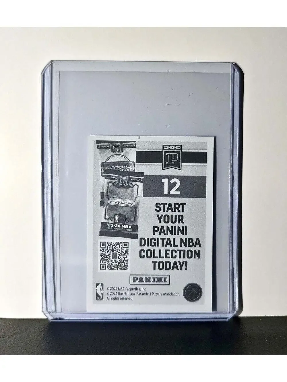 2023-24 NBA Logo 2024-25 Panini NBA #12 Sticker Card